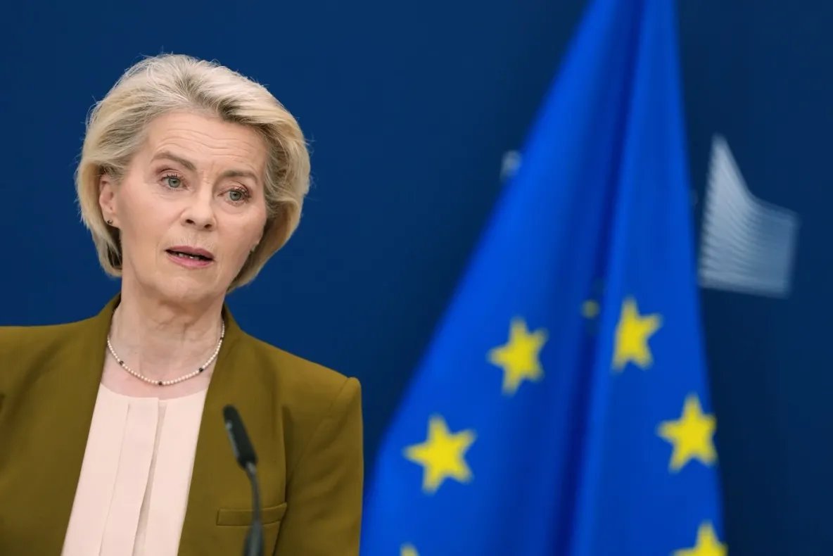 Ursula von der Leyen, dusă într-un buncăr după o alertă aeriană la Kiev. O dronă rusească ar fi fost interceptată