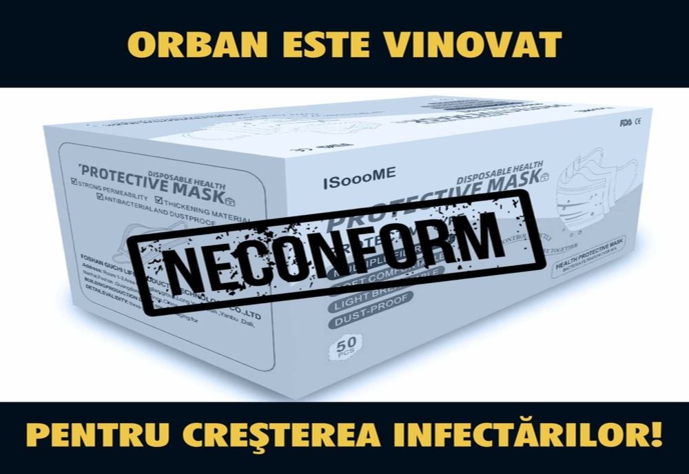 Premierul, vinovat pentru mâștile neconforme