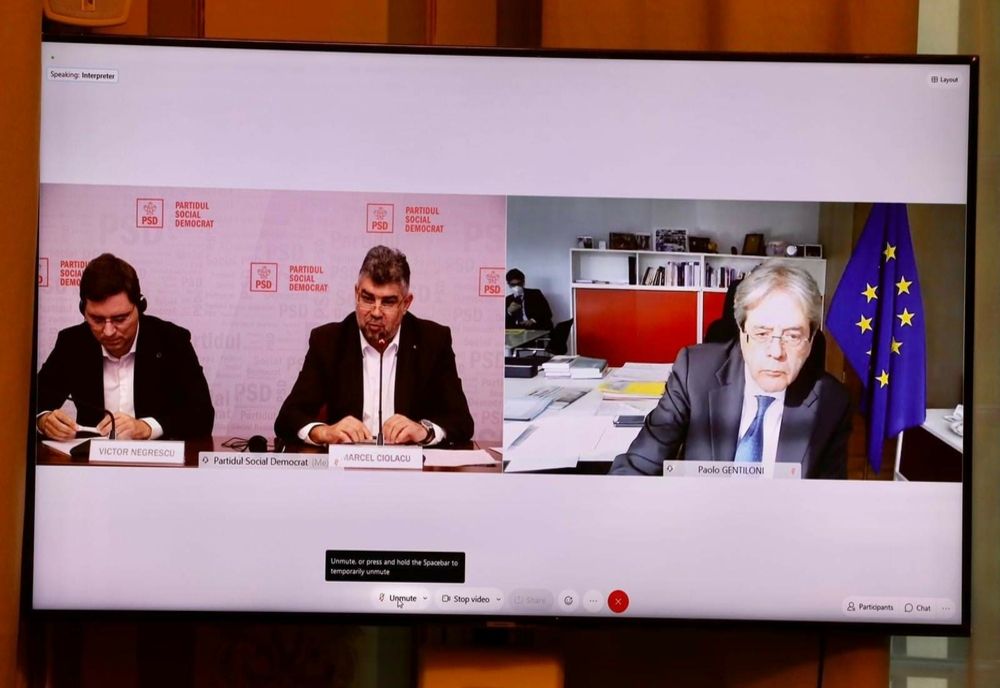 Marcel Ciolacu a dezbătut PNRR cu Comisarul European pentru Economie 
