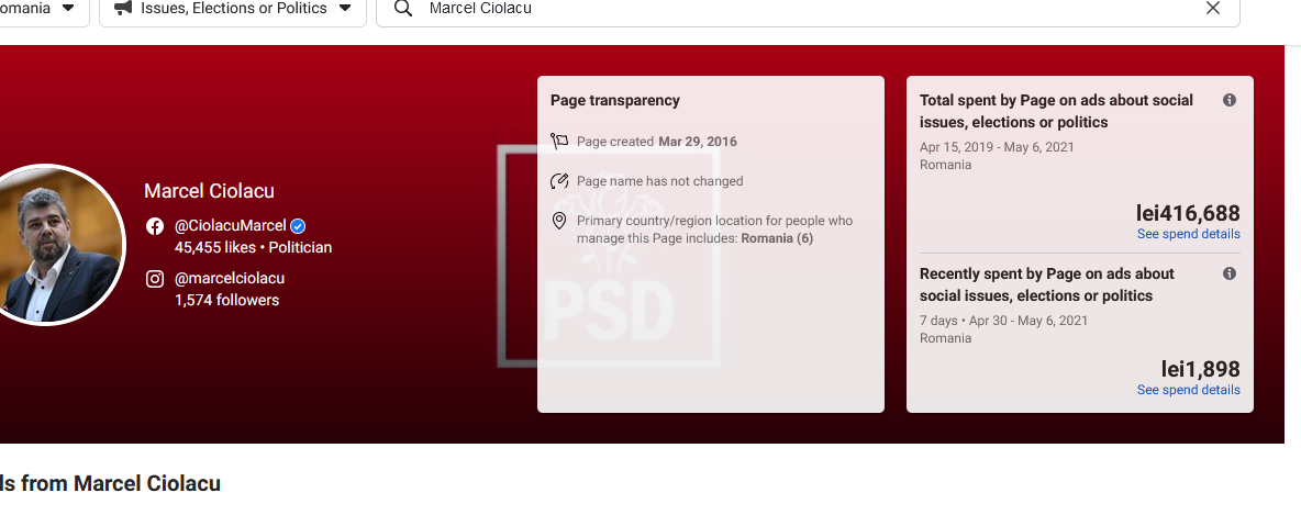 Marcel Ciolacu a depășit-o pe Viorica Dăncilă la cheltuielile de facebook