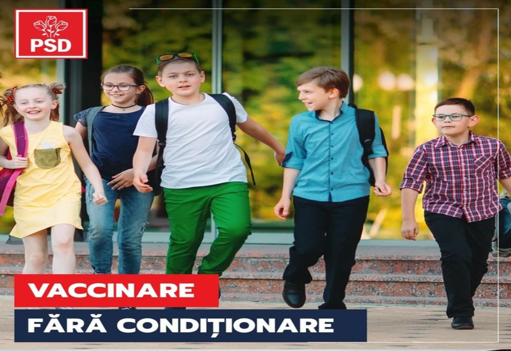 PSD respinge categoric orice discriminare pe criterii de vaccinare în cazul copiilor