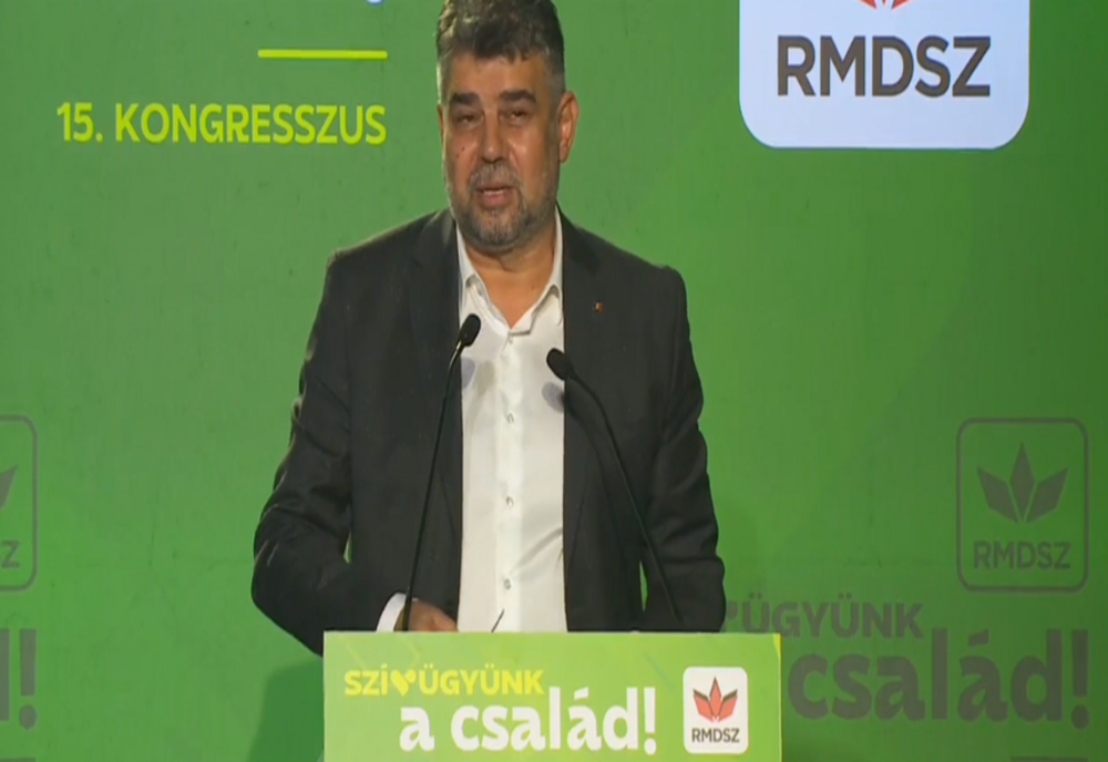 Ciolacu, la Congresul UDMR: PSD a rezistat cu plăcuța suedeză, va rezista și cu cele bilingve