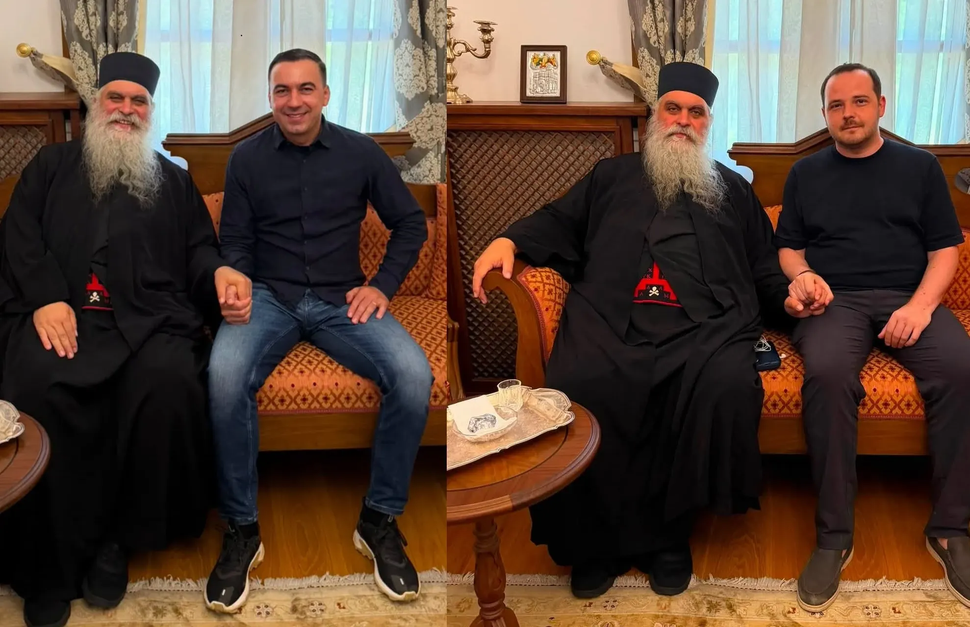 Doi foști miniștri PSD au ajuns la același preot de pe Muntele Athos