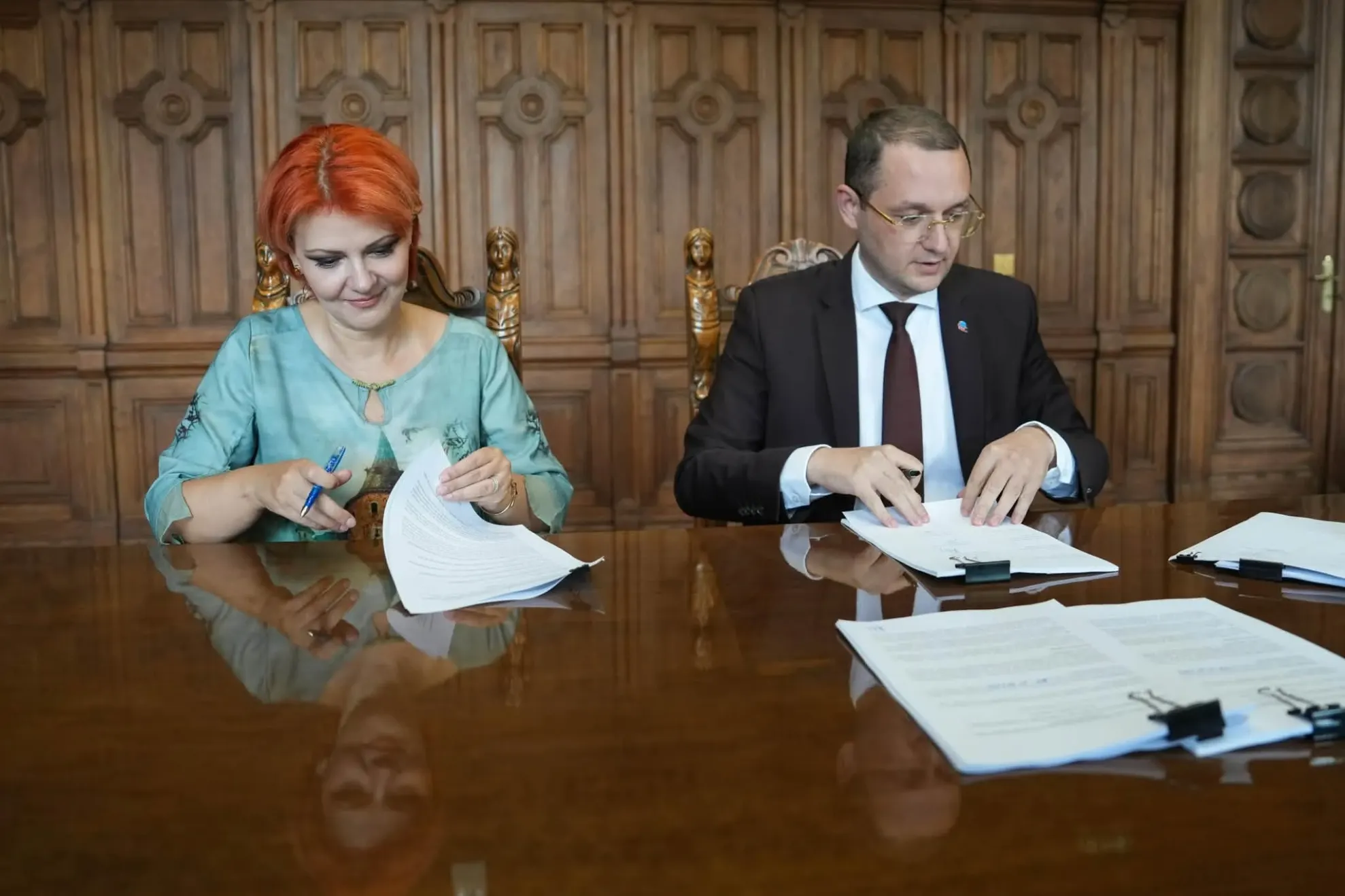 Lia Olguța Vasilescu / CEO Electrica - Alexandru Aurelian Chiriță